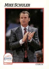 Mike Schuler 1991-92 Hoops Base Set card