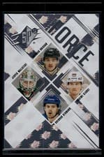 Brendan Brisson/Jesper Wallstedt/Graeme Clarke/Brennan Othmann 2024-25 SPx Force Rookies card