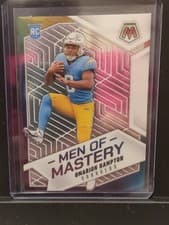 2025 Panini Mosaic Men of Mastery Omarion Hampton #16 card