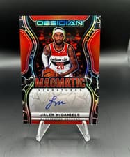 2024-25 Panini Obsidian Magmatic Signatures Jalen McDaniels #MS-JMD card