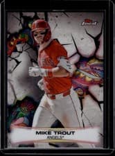2025 Finest Smashing Through Mike Trout #S-9 card