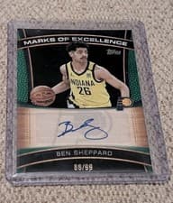 2025-26 Topps Marks of Excellence Ben Sheppard #ME-BS card