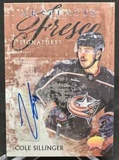2024-25 Upper Deck Artifacts Fresco Signatures Cole Sillinger #FS-CS card