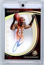 2025 Panini Immaculate Jubilee Signatures Chad Johnson #12 card