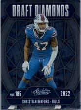 2025 Panini Absolute Draft Diamonds Christian Benford #DD-CBD card
