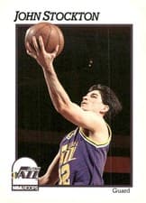 John Stockton 1991-92 Hoops Base Set card