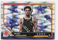 2025 Topps Chrome McDonald's All American Base Set Jalen Haralson #42 card