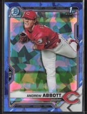 Andrew Abbott 2021 Bowman Draft Sapphire card