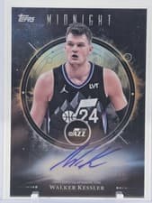 2025-26 Topps Midnight Midnight Oil Marks Walker Kessler #MO-WK card