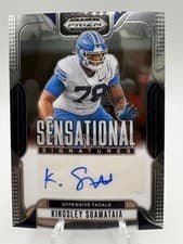 2025 Panini Prizm Draft Picks Sensational Signatures Kingsley Suamataia #85 card