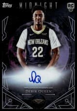 2025-26 Topps Midnight Midnight Sun Signatures Rookies Derik Queen #MSR-DQ card