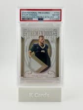 2025 Panini National Treasures Rookie Treasures Holo Silver Tyler Shough #8 card