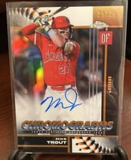 2025 Topps Chrome Chromographs Autographs Mike Trout #CHR-MT card
