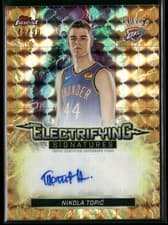 2025-26 Finest Electrifying Signatures Nikola Topić #ESG-NT card