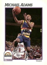 Michael Adams 1991-92 Hoops Base Set card