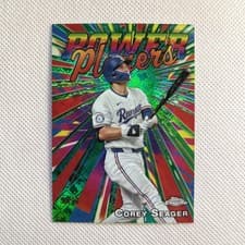 2025 Topps Chrome Logofractor Edition Power Players Corey Seager #PP-8 card