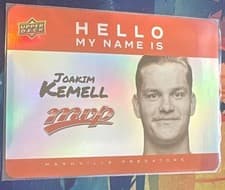 2025-26 Upper Deck MVP Hello My Name Is Stickers Joakim Kemell #HNI-18 card