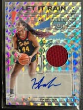 Kiki Iriafen 2024-25 Bowman's Best University Let It Rain Relic Autographs card