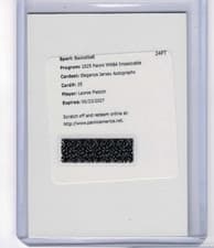 2025 Panini Impeccable WNBA Elegance Jersey Autographs Leonie Fiebich #35 card