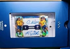 Cafu / Rivaldo 2024 Panini Prizm Copa America Dual Signatures card