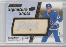 2024-25 Upper Deck Engrained Icons Signature Shots Manufactured Stick Relics Randy Moller #SS-RM card
