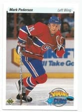 Mark Pederson 1990 Upper Deck card