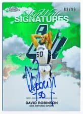 2025-26 Topps Chrome Sky Write Signatures David Robinson #SWS-DR card