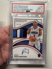 Paolo Banchero 2022 Panini Immaculate card