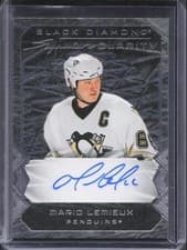 2025-26 Upper Deck Black Diamond Signature Clarity Mario Lemieux #SC-ML card
