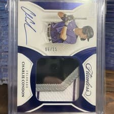 2025 Panini Flawless Prospect Patch Autographs Charlie Condon #15 card