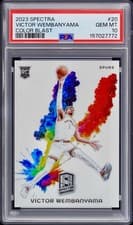 Victor Wembanyama 2023 Panini Spectra Color Blast card