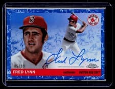 2025 Topps Chrome Platinum Autographs Fred Lynn #CPA-FL card