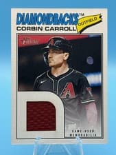 2026 Topps Heritage Real One Relics Corbin Carroll #ROR-CC card