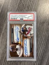 2025 Topps Chrome Black Pitch Black Pairings Dual Autographs Vladimir Guerrero Jr. / Vladimir Guerrero #PDPA-GG card