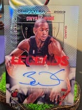 2025-26 Topps Signature Class Legends of Their Class Crystal Clear Autographs Dwyane Wade #LOTC-DW card