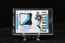 DJ Moore 2018 National Treasures Rookie Colossal Signatures card