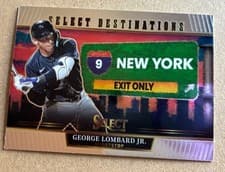 George Lombard Jr. 2025 Panini Select Select Destinations card