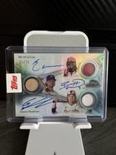 Elly De La Cruz / Bobby Witt, Jr. / Gunnar Henderson 2025 Topps Sterling Triple Autographed Relics card