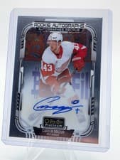 2025-26 O-Pee-Chee Platinum Rookie Autographs Carter Mazur #R-CM