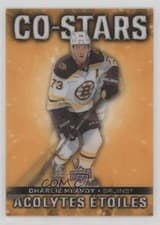 2025-26 Tim Hortons Collectors Series Co-Stars Charlie McAvoy/David Pastrnak #CO-5 card