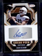 2026 SAGE Football Sneak Peek Autographs Caden Veltkamp #SPA-CV card