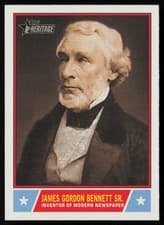2025 Topps Heritage Notable Americans James Gordon Bennett Sr. #NS-79 card