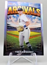 2025 Finest Arrivals Trey Sweeney #A-27 card