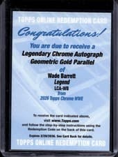 2026 Topps Chrome WWE Legendary Chrome Autographs Wade Barrett #LCA-WB card