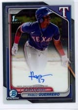 2024 Bowman Chrome Prospects Autographs Pablo Guerrero #CPA-PG card
