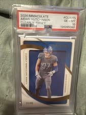 2024 Panini Immaculate Collection Clearly Immaculate Jerseys Aidan Hutchinson #10 card