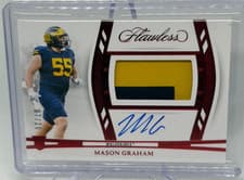 2025 Panini Flawless Rookie Patch Autographs Mason Graham #20 card