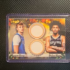 2025-26 Topps Holiday Dual Player Relics Dylan Harper / Cooper Flagg #DPR-CF card