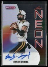 2025 Leaf Vivid Neon Autographs Brady Smigiel #NA-BS1 card