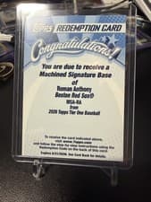 2026 Topps Tier One Machined Signatures Roman Anthony #MSA-RA card